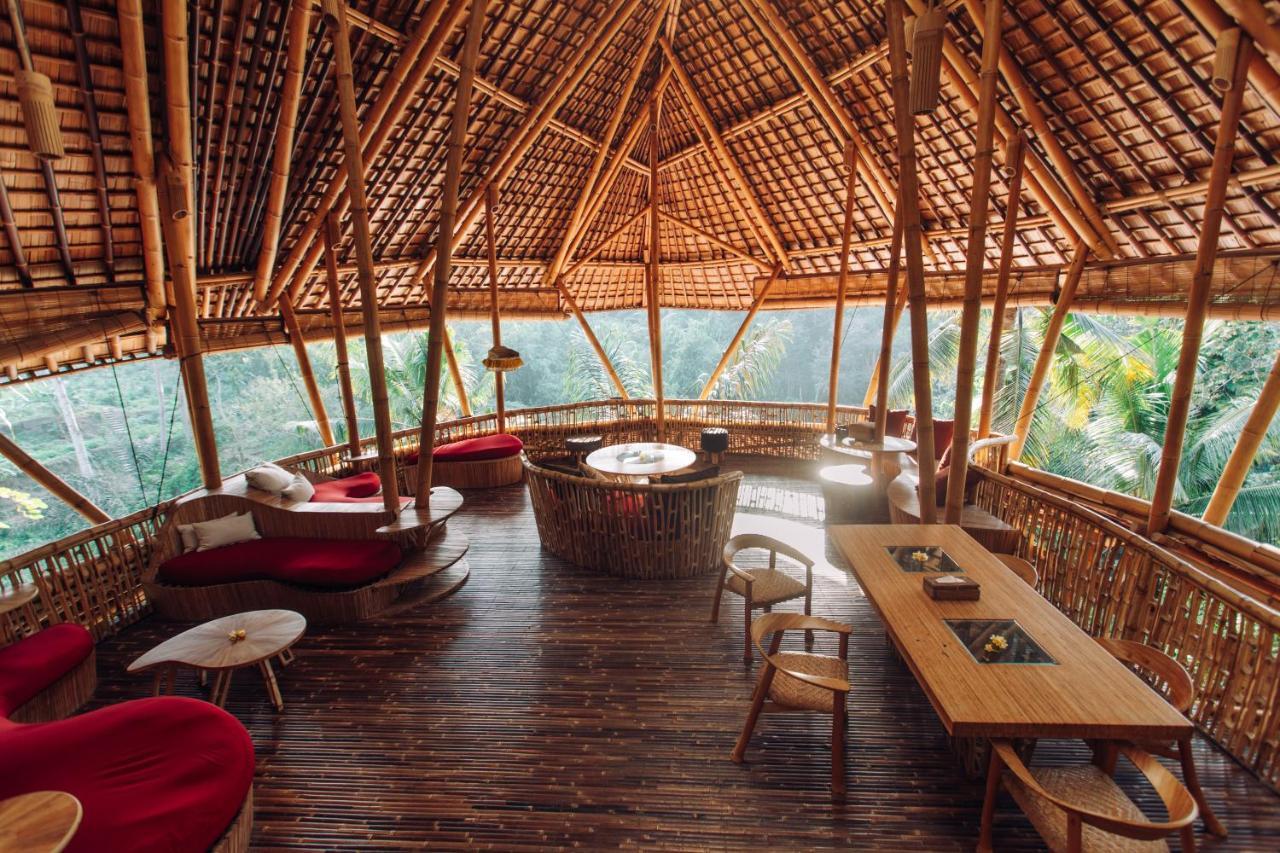 Temple House 3Bds Eco Bamboo House Pool River View Bringkit Exterior foto